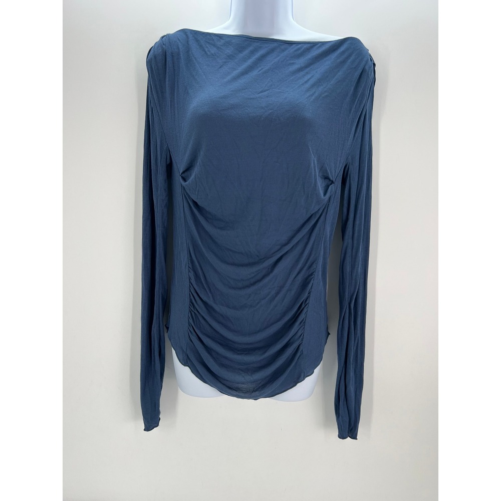 Free People Women Size Medium Blue Intimately Night We Met Long Sleeve Top